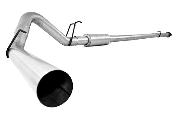 P1 Performance Products 2008-2010 Powerstroke 4" Downpipe Back Exhaust w/ Muffler (C6270P)