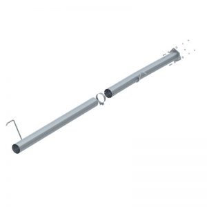 P1 Performance Products 2013-2018 Cummins 4" Installer Series Race Pipe - No Muffler (CDAL441)