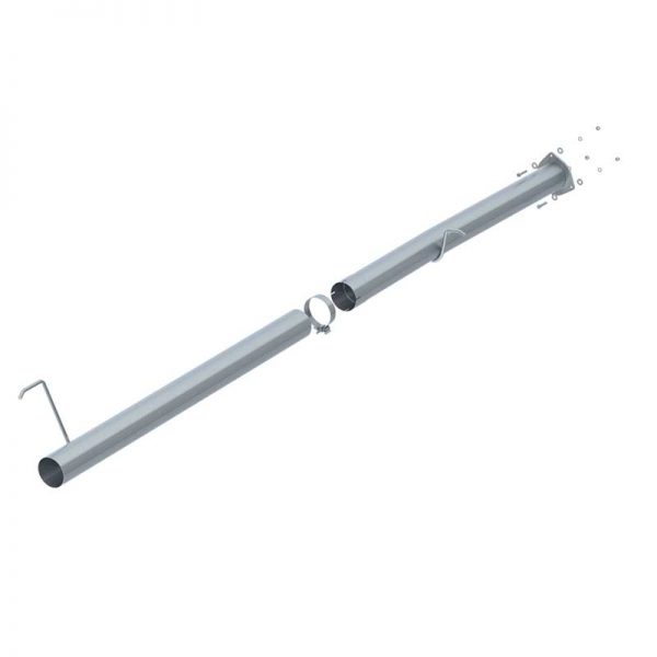 P1 Performance Products 2013-2018 Cummins 4" Installer Series Race Pipe - No Muffler (CDAL441)