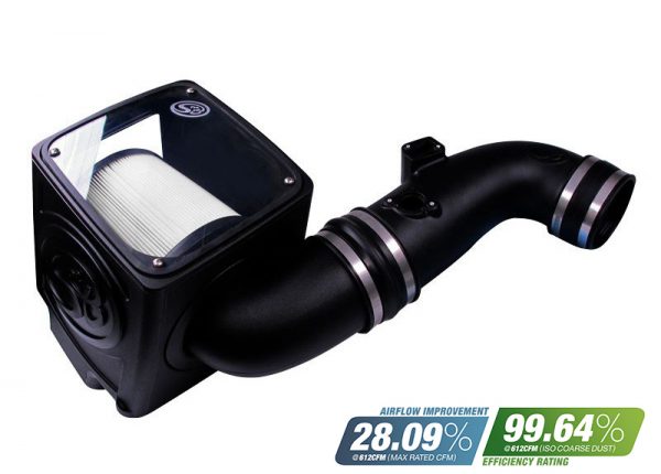 S&B Filters 75-5075-1D Cold Air Intake for 2011-2016 Chevy / GMC Duramax LML 6.6L - DRY (75-5075-1D)