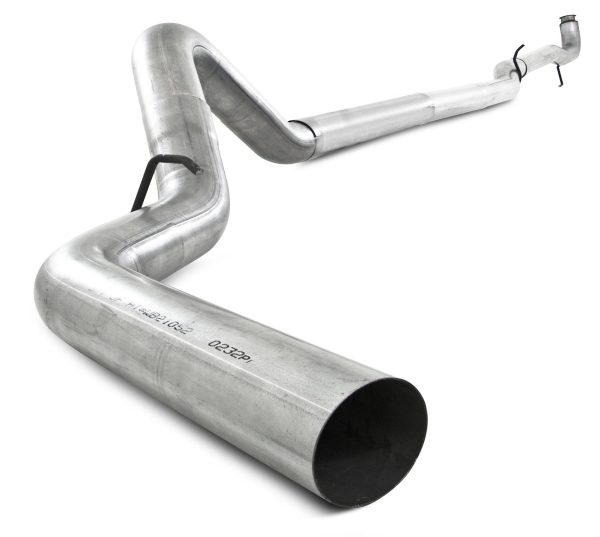P1 Performance Products 2011-2015 Duramax 4" Downpipe Back Exhaust - No Muffler (C6044PLM)