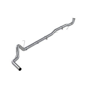 P1 Performance Products 2015.5-2016 Duramax 4" Downpipe Back Race Exhaust System - No Muffler (C6045PLM)