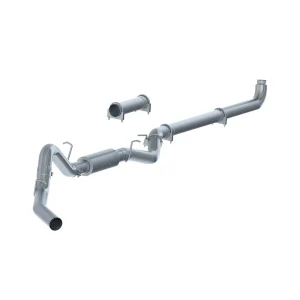 P1 Performance Products 2007.5-2010 Duramax 4" Down Pipe Back Exhaust w/ Muffler (C6004P)