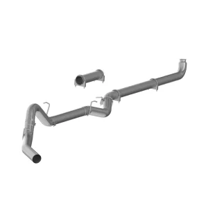 P1 Performance Products 2007.5-2010 Duramax 4" Downpipe Back Exhaust - No Muffler (C6004PLM)