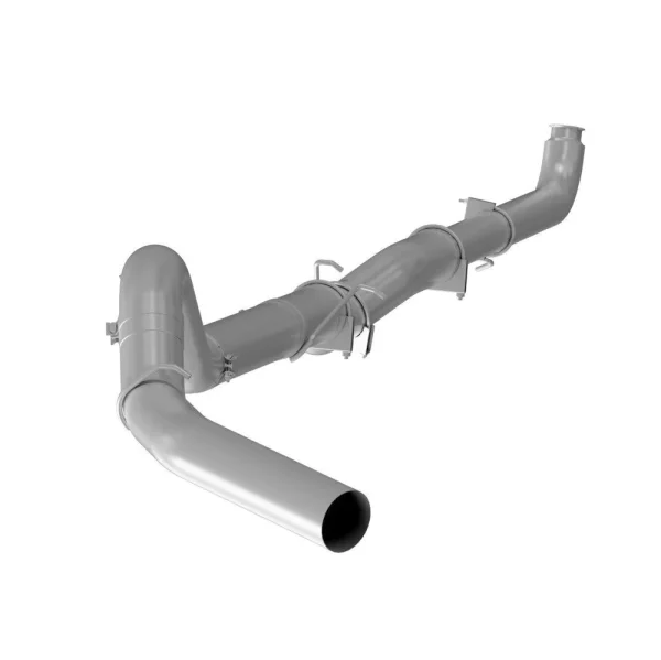 P1 Performance Products 2007.5-2010 Duramax 5" Down Pipe Back Exhaust System - No Muffler (C6020PLM)