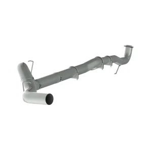 P1 Performance Products 2015.5-2016 Duramax 5" Downpipe Back Race Exhaust System - No Muffler (C6049PLM)