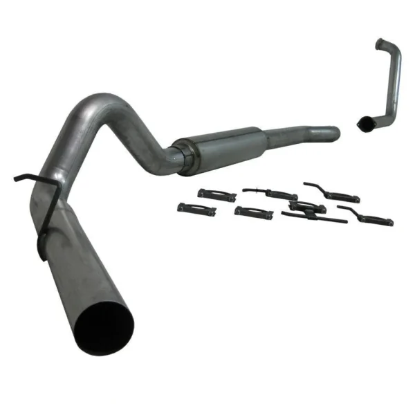 P1 Performance Products 2017-2023 Duramax 4" Performance Series Downpipe-back Race Exhaust System w/ Muffler (C6056P)