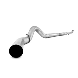 P1 Performance Products 2017-2019 Powerstroke 4" Downpipe Back Race Exhaust System - No Muffler (C6292PLM)