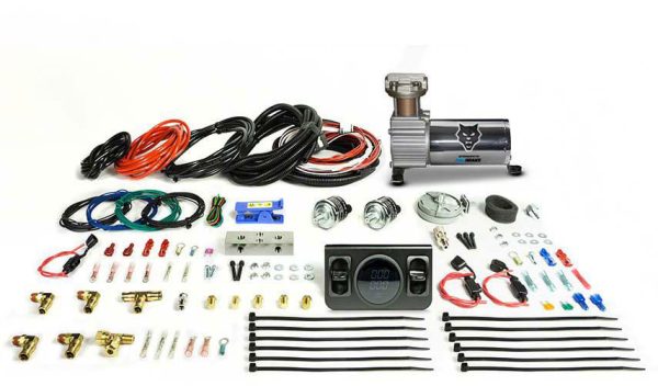 Pacbrake HP10256 Universal Independent Paddle Valve In-Cab Control Kit w/ Digital Gauge & Compressor