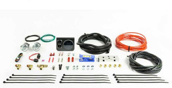 Pacbrake HP10281 Universal Simultaneous Paddle Valve In-Cab Control Kit with Digital Gauge