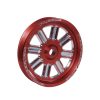 Fleece FPE-34211-RED-SPK Spoke Design Dual Pump Pulley for 2003-2018 Cummins (Red)